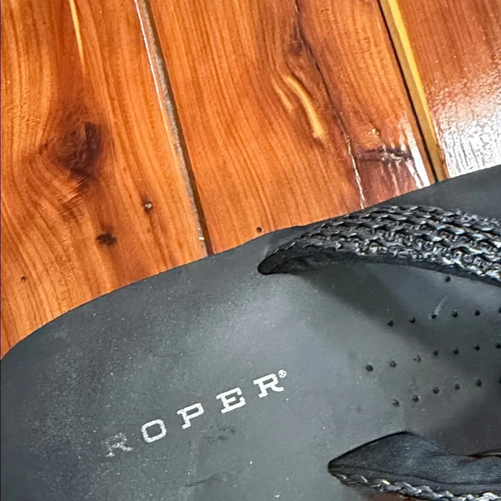 Roper Women's Black and Multicolor Wedge Sandals